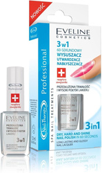 Eveline Nail Therapy 3w1 60-sekundowy Wysuszacz Utwardzacz i Nabłyszczacz do Paznokci 12 ml