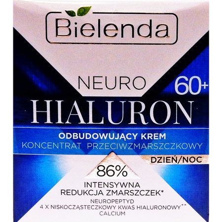 Bielenda Neuro Hialuron Odbudowujący Krem Koncentrat Przeciwzmarszczkowy 60+ Dzień/Noc 50 ml