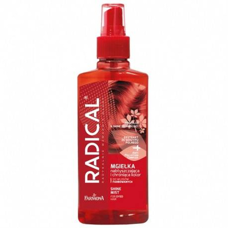 Farmona RADICAL Nabłyszczająca mgiełka chroniąca kolor do włosów farbowanych i z pasemkami 200 ml