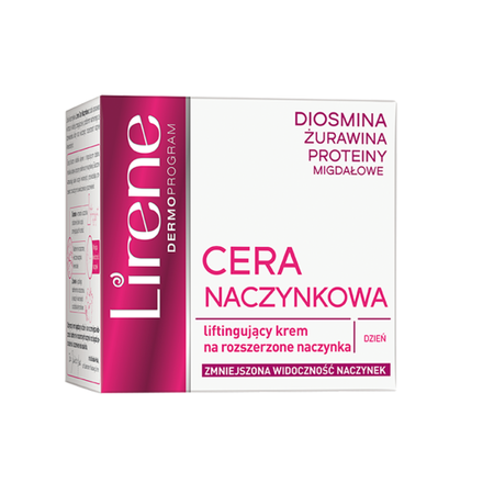 Lirene Dermo Program Cera Naczynkowa Liftingujący Krem Na Dzień 50ml