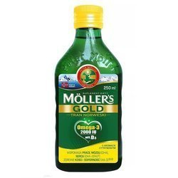 Mollers Gold Tran Norweski o aromacie cytrynowym 250 ml