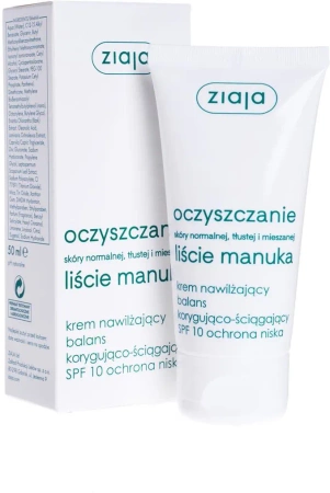 Ziaja Manuka Tree Moisturizing Corrective Astrigent Day Cream SPF10  50ML