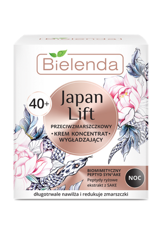 Bielenda Japan Lift 40+ Wygładzający Krem-koncentrat przeciwzmarszczkowy na noc 50ml