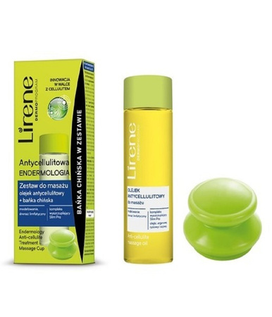 Lirene Dermo Program Antycellulitowy Endo Masaż Olejek Antycelulitowy+ Bańka Chińska 100ml