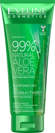 EVELINE 99% NATURAL ALOE VERA MULTIFUNCTIONAL GEL FOR FACE AND BODY 250ml