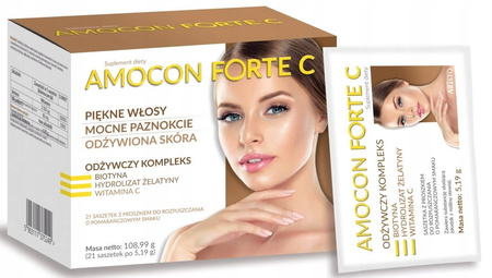 Amocon Forte C, Healthy Skin and Hair, 21 Sachets