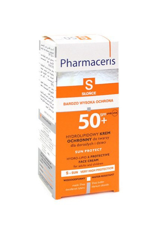 Pharmaceris S Sun 50 SPF Hydrolipidowy Krem Ochronny Do Twarzy 50 ml