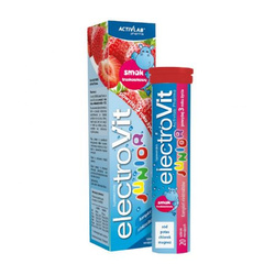 ActivLab ElectroVit Junior Elektrolity smak truskawkowy 20 tabletek musujących