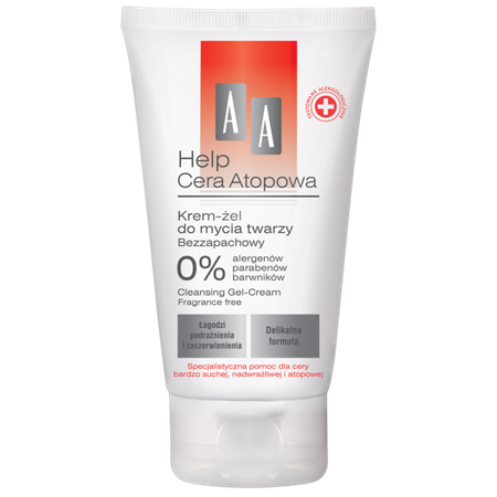 AA Help Cera Atopowa Krem-Żel Do Mycia Twarzy Łagodzi Podrażnienia 150 ml