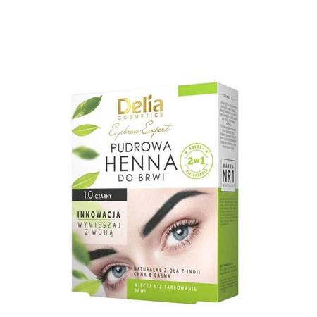 Delia Powder Henna For Eyebrows 1.0 Black 4g
