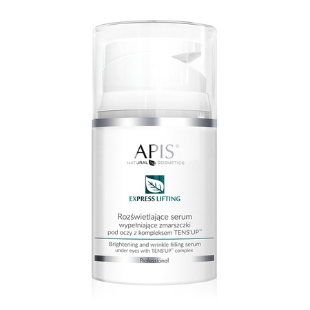 APIS Express Lifting Rozświetlające serum wypełniające zmarszczki pod oczy z kompleksem TENS'UP 50 ml