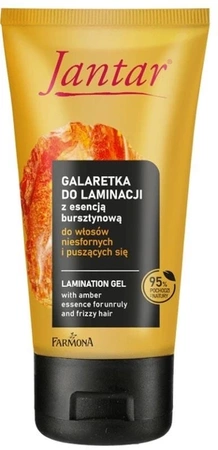 Farmona JANTAR Galaretka do laminacji z esencją bursztynową do włosów niesfornych i puszących się 150 ml