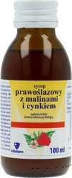 Aflofarm Syrop prawoślazowy z malinami i cynkiem 100 ml