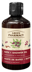 Green Pharmacy Bath and Shower Oil Sandalwood and Patchouli 250ml