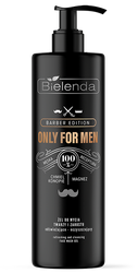 Bielenda Only for Men Barber Edition Refreshing and Cleansing Gel for Washing the Face and Beard 190g