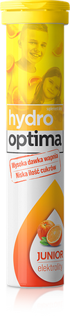 Hydrooptima Junior Elektrolity dla dzieci Tabletki Musujące 20 Sztuk
