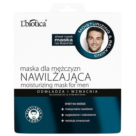 L'Biotica Maska Dla Mezczyzn Nawilzajaca 23ml