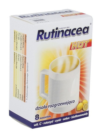 Rutinacea HOT Na Przeziębienie i Opdorność 8 Saszetek 