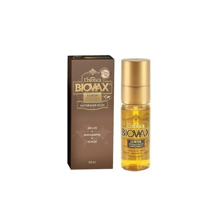 Biovax Smoothing Moisturizing Hair Elixir Argan Macadamia Coconut 50ml