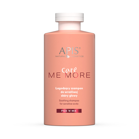 APIS Pick'N'Mix Care Me More Łagodzący szampon do wrażliwej skóry głowy skłonnej do podrażnień 300 ml