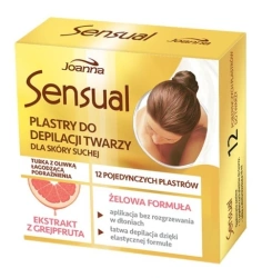 Joanna Sensual Facial Hair Removal Gel Patches with Grapefruit 12 Pieces