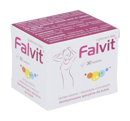 Falvit Zestaw Witamin i Minerałów Dla Kobiet 30 tabletek