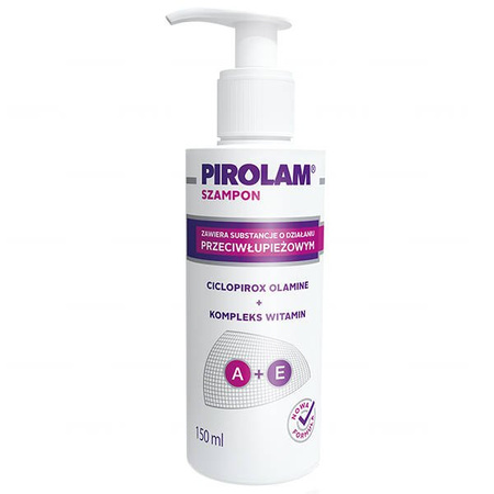 PIROLAM Szampon przeciwłupieżowy z witaminami A i E - Skuteczna walka z łupieżem 150 ml