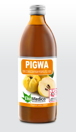 EkaMedica Naturalny 100% Sok Z Owoców Pigwy Pospolitej 500 ml