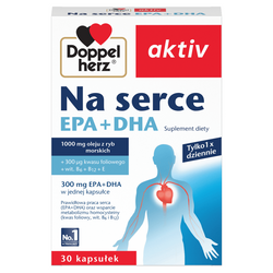 Doppelherz aktiv Na serce EPA + DHA dla wzmocnienia serca 30 kapsułek