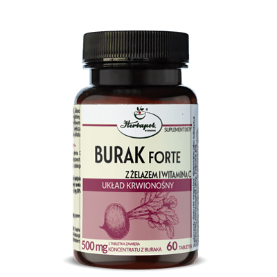 Burak Forte Z Żelazem i Witamina C 60tab