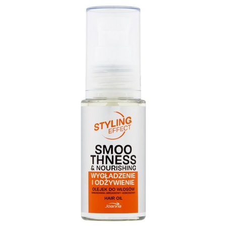 Joanna Styling Effect Smoothing And Nourishing Macadamia-Argan-Coconut Hair Oil 30 ml