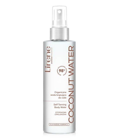Lirene Perfect Tan COCOCNUT WATER Organic Self-Tanning Water 200ml