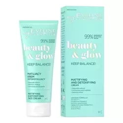Eveline Beauty & Glow Matująco Detoksykujący Krem Do Twarzy 75ml