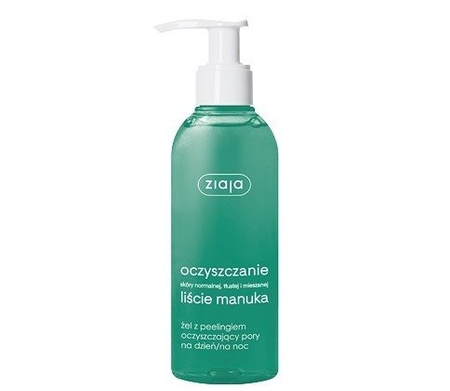 Ziaja Liście Manuka Żel Z Peelingiem Oczyszczający Pory Na Dzień / Na Noc 200 ml