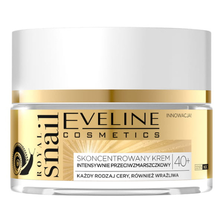 Eveline - Royal Snail 40+ Skoncentrowany krem na DZIEŃ I NOC aktywnie wygładzający każdy rodzaj skóry 50ml 