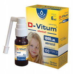 Oleofarm D-Vitum witamina D3 1000 j.m. Aerozol dla dzieci od 3 roku życia 6 ml