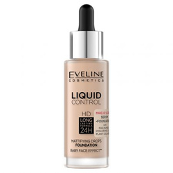 Eveline Liquid Control HD nr 050 Golden Beige podkład matujący do twarzy 32 ml