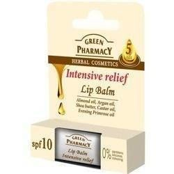 Green Pharmacy Lip Balm Intensive Relief with 5 Oils and Vitamin E SPF10 4g