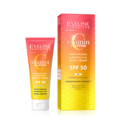 Eveline Vitamin C Moisturizing and Protective Face Cream with SPF50 30ml