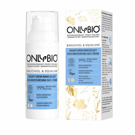 OnlyBio Bogaty Krem Nawilżający dla Skóry Suchej i Odwodnionej 50ml