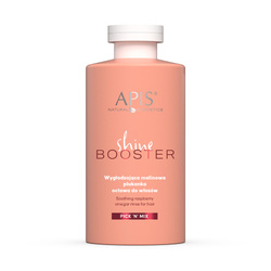 APIS Pick'N'Mix Shine Booster Wygładzająca malinowa płukanka octowa do włosów puszących się suchych i szorstkich 300 ml