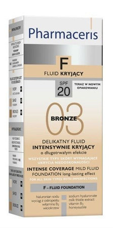 Pharmaceris Fluid Intensywnie Kryjący Brąz 03 30ml
