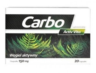 Aflofarm Carbo Activ Vita 200mg 20caps.