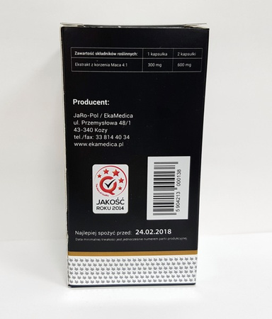 EkaMedica Kapsułki Maca 60 sztuk