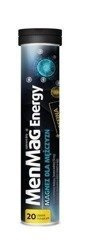 MenMag Energy Magnesium For Men Dietary Supplement 20 Effervescent Tablets