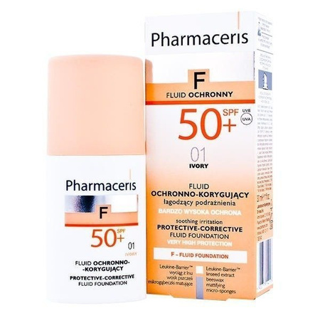 Pharmaceris Fluid Ochronny SPF 50+ Bardzo Wysoka Ochrona Kość Słoniowa 01 30ml
