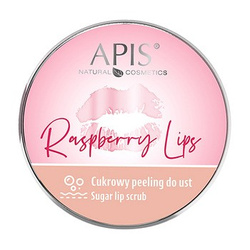 Apis Raspberry Lips Sugar Lip Scrub with Shea Butter and Sunflower Oil 10ml Best Before