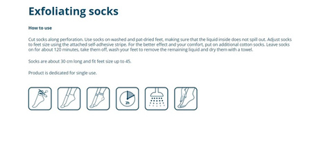 Silcatil Exfoliating Socks 1 pair