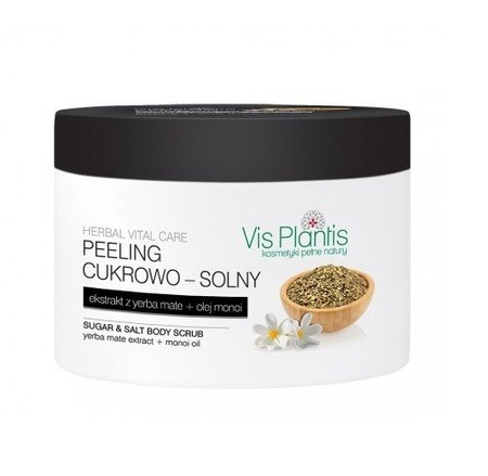 Vis Plantis Sugar & Salt Body Scrub - Yerba Mate extract + Monoi Oil 200ml