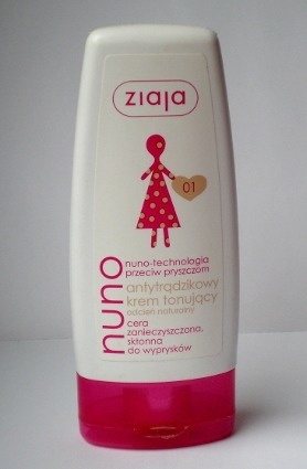 Ziaja Nuno Krem Antytrądzikowy Tonujący Odcień Naturalny 60 ml